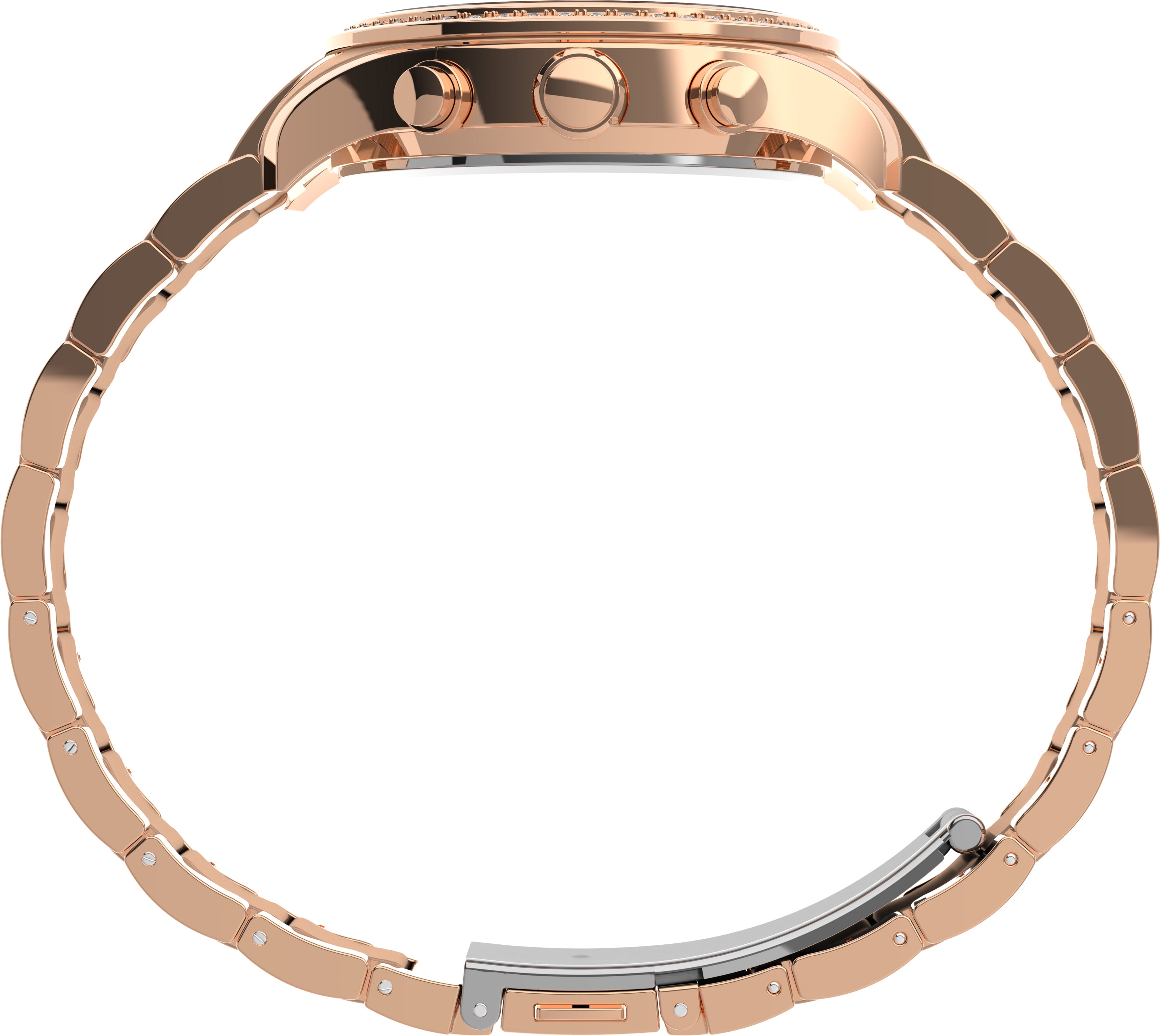 Timex Women's Standard Chronograph 38mm Watch – Rose-Gold-Tone Case Rose-Gold-Tone Dial Rose-Gold-Tone Bracelet