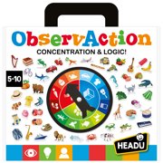 Headu: ObservAction - Concentration & Logic Game, Race To Gather Object Titles That Match The Spinner Category, Visual Memory & Speed Play, Kids 5-10