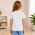 thumbnail image 5 of LTTVQM Girls Boys T Shirts Casual Basic Short Sleeve Lightweight Comfortable School Uniform Cotton Crewneck Classic Fit Tees White 3-4 Year, 5 of 6