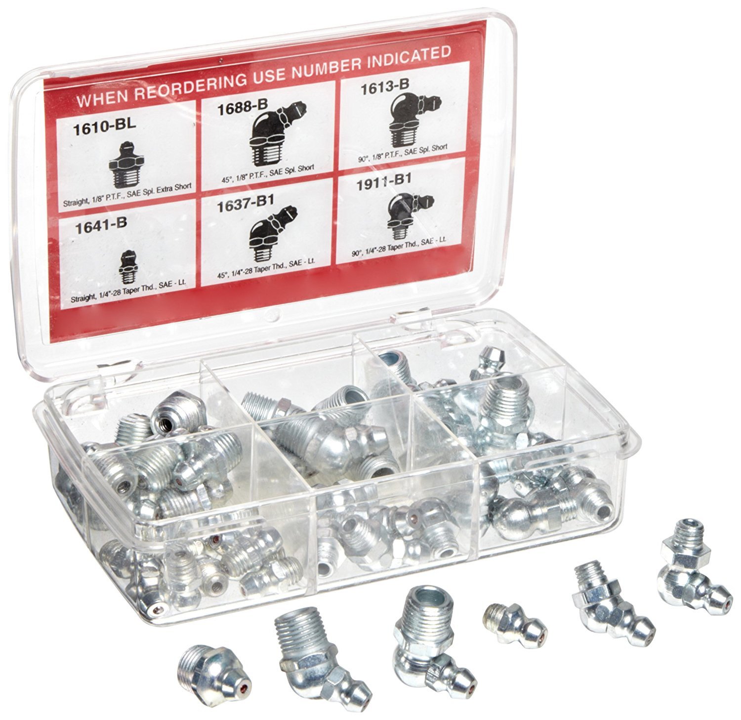 Alemite SAE Grease Fitting Assortment