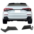 thumbnail image 2 of Ikon Motorsports Rear Lip Splitters Compatible With 2022-2026 Honda Civic Sedan 4-Door, Painted Matte Black PP Rear Bumper Lip 2PCS, 2 of 8