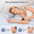 thumbnail image 6 of Side Sleeper Pillow Anti Wrinkle Aging Memory Foam Pillow, Neck Support Pillow for Side Back Stomach Sleepers, 6 of 8