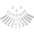 thumbnail image 1 of 12 Plastic Pool Pins and 12 Rubber Gaskets, for Intex 13'-24' Round Metal Frame Pools and Rectangular Metal Frame Pools, Intex 28270-28273 (5.5cm/2.16, 1 of 5