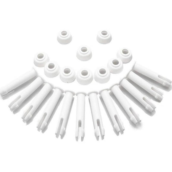 12 Plastic Pool Pins and 12 Rubber Gaskets, for Intex 13'-24' Round Metal Frame Pools and Rectangular Metal Frame Pools, Intex 28270-28273 (5.5cm/2.16
