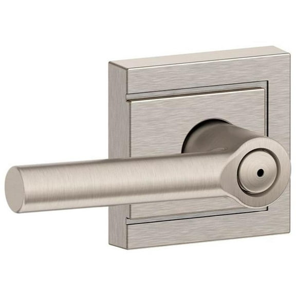 Schlage F40-Brw-Uld Broadway Privacy Door Lever Set - Nickel