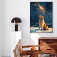 thumbnail image 5 of Hudo Pet 8X12 Unframed Starry Night Van Gogh Inspired Labrador Retriever Dog Wall Art, Animal Pet Family Oil Painting Art Print Dog Poster Wall Decor, 5 of 5