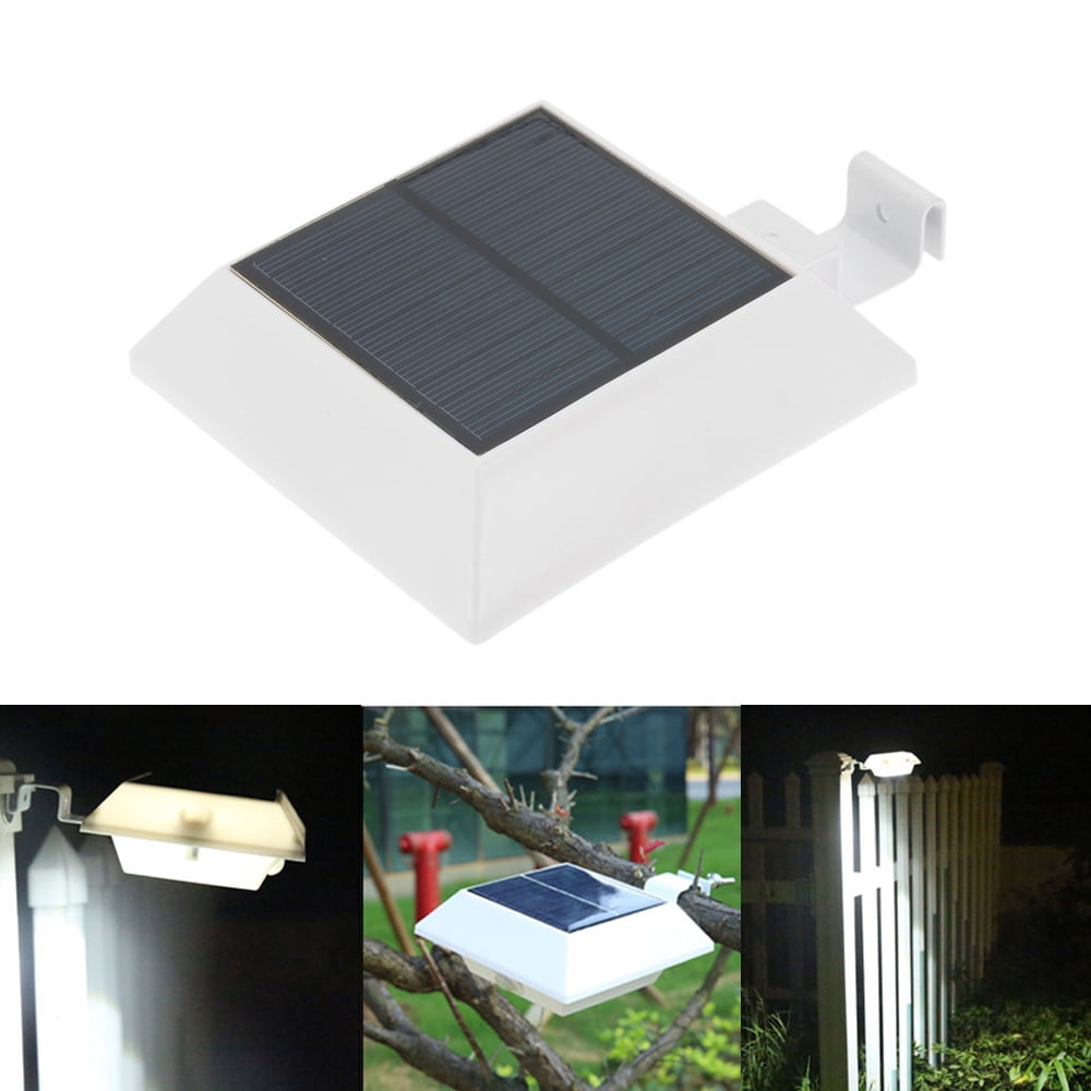 6LED Solar Power Dusk to Dawn Light Outdoor Yard Garden Wall Lamp Waterproof 