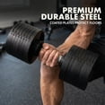thumbnail image 5 of SQUATZ Adjustable Dumbbells, Black, 70 lb, 5 of 8