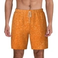thumbnail image 2 of Goofa Orange Glitter2 Printed Men's Swim Trunks Board Shorts Quick Dry Mens Swimming Trunks with Compression Liner,Breathable Fit Hawaii Beach Shorts-Medium, 2 of 9