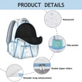thumbnail image 2 of Botanical Garden Watercolor Floral Bookbag - Stylish Lightweight Backpack for Teens, 2 of 2