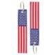 thumbnail image 1 of American Flag Keychains 2Pcs Daily Use Handbag Pendant Decor Multi Color Rectangular Patriotism Showcase, 1 of 4