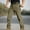 Army Green, variant on Men's Insulated Waterproof Hiking Pants for Cold Weather Skiing Winter Outdoor Cargo Pants with Multi-Pockets Gray 3XL