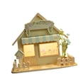 thumbnail image 3 of Casa de muñecas hecha a mano, juguete con luz de noche, minicasas para niños pequeños, carga USB, regalos de cumpleaños para niños, cabaña de madera, 3 of 9