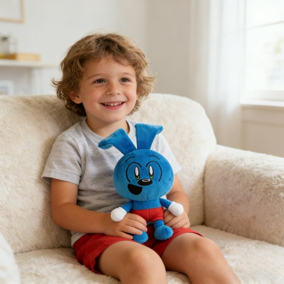 Riggy Plushies 9.8" Adorable Blue Rabbit Stuffed Animals Birthday Party Easter Gifts