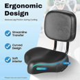 thumbnail image 2 of Tricycle Saddle Seat with Backrest, Extra Wide Soft Cushion Bike Seat, 2 of 5
