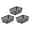 Gray, variant on YBM Home Small Plastic Storage Basket (12 Pack), White 6 L x 4.5 W x 2.25 H