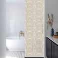 thumbnail image 3 of Beige Damask Window Privacy Film, Vintage Country Scroll Floral Patterned Static Cling UV Sun Blocking Heat Control Window Tint Day and Night, Non-Adhesive One Way Windows Privacy Cover 17.7''x78.7'', 3 of 7