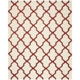 thumbnail image 3 of SAFAVIEH Cambridge Liam Geometric Wool Area Rug, Ivory/Rust, 8' x 10', 3 of 7