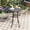 Gray, variant on VOXBIN 28" Round Outdoor Bar Table with Adjustable Umbrella Hole Modern Metal Frame for Balcony