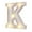 Letter:K, variant on Walbest Decorative LED Illuminated Letter Marquee Sign, Alphabet Marquee Letters with Lights For Wedding Birthday Party Christmas Night Light Lamp Home Bar Decoration K