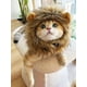 thumbnail image 5 of Cojín de Cabeza de León para Gatos Sombrero para Mascotas Adorno de Tocado Divertido, 5 of 9