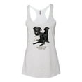 thumbnail image 2 of Wild Bobby, If It's Not a Black Lab It's Just a Dog Gift | Womens Dog Lover Premium Tri-Blend Racerback Tank Top, Heather White, Small, 2 of 3