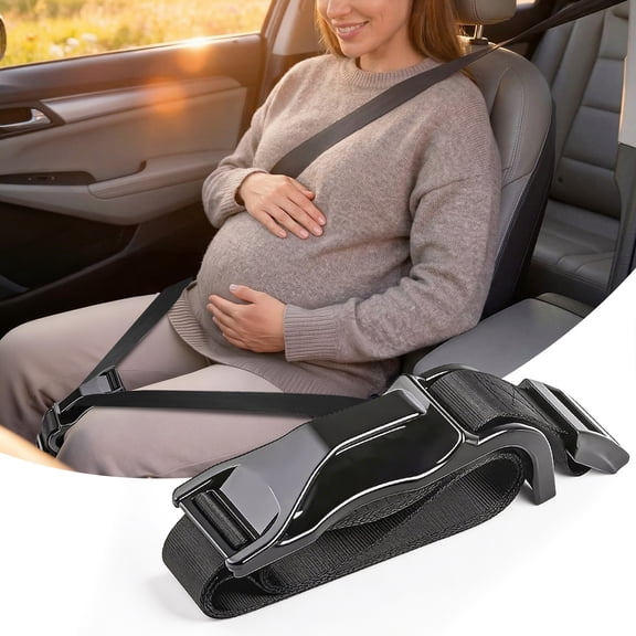 Vessgra Pregnancy Seat Belt Adjuster for Pregnant Women, Universal Maternity Seat Belt Positioner, 61” Adjustable Strap for Safe Driving