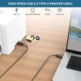 thumbnail image 2 of Printer Cable 20ft, USB 2.0 Type A to Type B Printer Cord, Scanner Cord, High Speed USB Printer Cable,Printer, 2 of 5