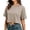 /c134Brown780, variant on WEIGFI Womens Tee Loose Fit Cropped Crew Neck Workout Tops Short Sleeve Party Date Solid Color Trendy Comfort Beach Daily Wear,Green,L