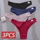 thumbnail image 2 of FINETOO 3 unids/set de bragas de mujer, ropa interior brasileña de algodón, Tanga Sexy con cintura en V para mujer, ropa interior femenina, lencería íntima Tan Jianjun unisex, 2 of 2