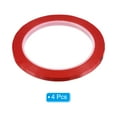thumbnail image 3 of Uxcell 1/4" Whiteboard Tape Thin Dry Erase Tape, Red, 4 Pack, 3 of 6