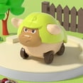 thumbnail image 6 of Loespoir Press and Go Inertia Car with Farm Animal Designs, Cute Pet Themed Vehicle Toy for Small Hands, Sturdy Construction, Educational Fun for Preschoolers, Green, 6 of 7