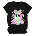 thumbnail image 5 of enyan Cute Halloween Shirts Shirt Fall Tee Shirt Funny Tee Pumpkin Graphic Cute Ghost Clothes Halloween T-Shirts Black,L, 5 of 5