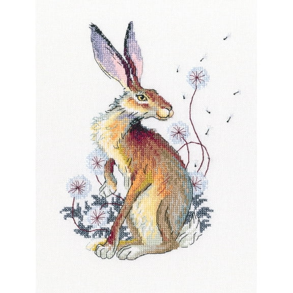 Among silver dandelions M788 Counted Cross Stitch Kit