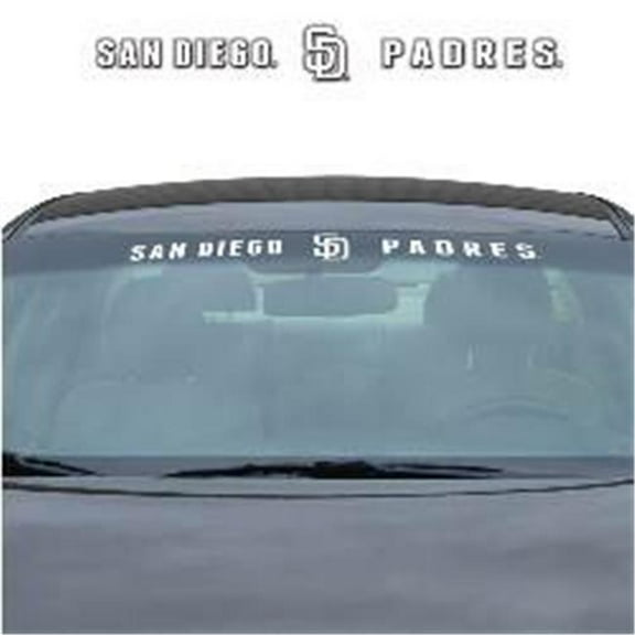 San Diego Padres Decal 35x4 Windshield - Special Order