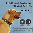 thumbnail image 2 of 2pcswaterproof Airtag Holder Silicone Protective Air Tag Case Pet Dog Cat Anti-lost Collar Hanging Locator Case, 2 of 4