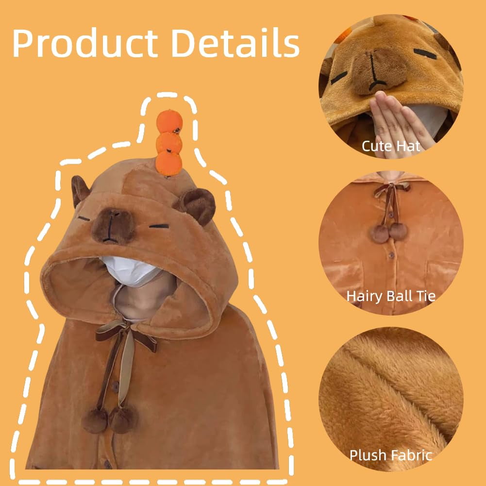Bat Snug Wearable Blanket Hoodie Cute Bat Cape Halloween Costume for Adults