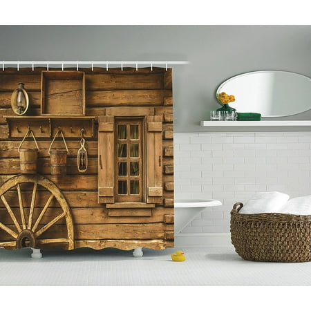 Western Decor Collection Ancient Wagon Wheel Rustic Wooden