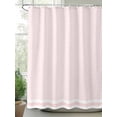 thumbnail image 2 of Fsddascl Farmhouse Pink White Striped Shower Curtain Set - 66" x 72" Washable Bathtub Curtain with 12 Hooks, Modern Stripes Waterproof Fabric Stall Shower Curtains for Bathroom/Bathtub Décor, 2 of 6