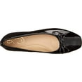 thumbnail image 5 of Sam Edelman Marisol Black Squared Toe Slip On Classic Leather Ballet Flats (Black, 6.5), 5 of 6