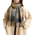thumbnail image 1 of Winter Scarf, Warm Scarfs, Cold Weather Accessories, Fringe Scarves, 1 of 5