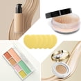 thumbnail image 3 of Unique Bargains 5 Pcs Heart-Shaped Face Makeup Sponge for Travel Light Yellow, 3 of 5