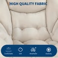 thumbnail image 3 of Lazy Chair with Folding Ottoman, Modern Large Accent Lounge Armchair with Side Pocket, Comfy Leisure Sofa Reading Chair, for Bedroom, Living Room, Dorm Rooms and Office, 3 of 8