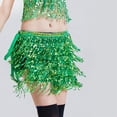 thumbnail image 2 of Women's Sequin Tassel Skirts Rave Fringe Hip Scarf for Festival/Halloween, 2 of 2
