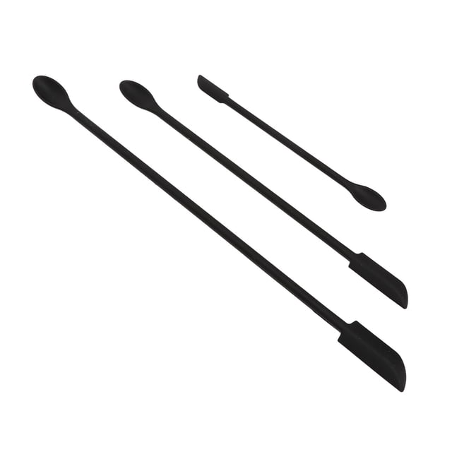 Mini Silicone Spatula Set, Makeup Scraper Flexible Safe Easy To Integrated Double End 3Pcs Long Handle For Nail Polish For Home