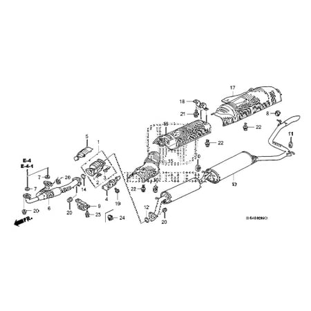Upper Heat Shield - Honda Upper Heat Shield - 18182-RCA-A00