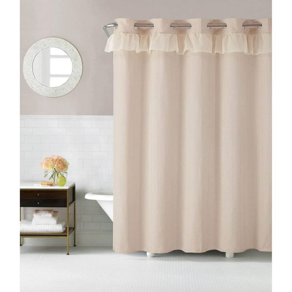 Hookless Waterfall Polyester Shower Curtain