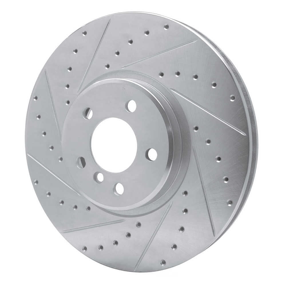 Dynamic Friction Company 631-31145L DFC Brake Rotor - Drilled And Slotted - Silver