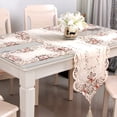 thumbnail image 2 of MYG Chemin de Table 16x77 Po Brodé en Dentelle Florale Tissu Translucide 3, 2 of 6
