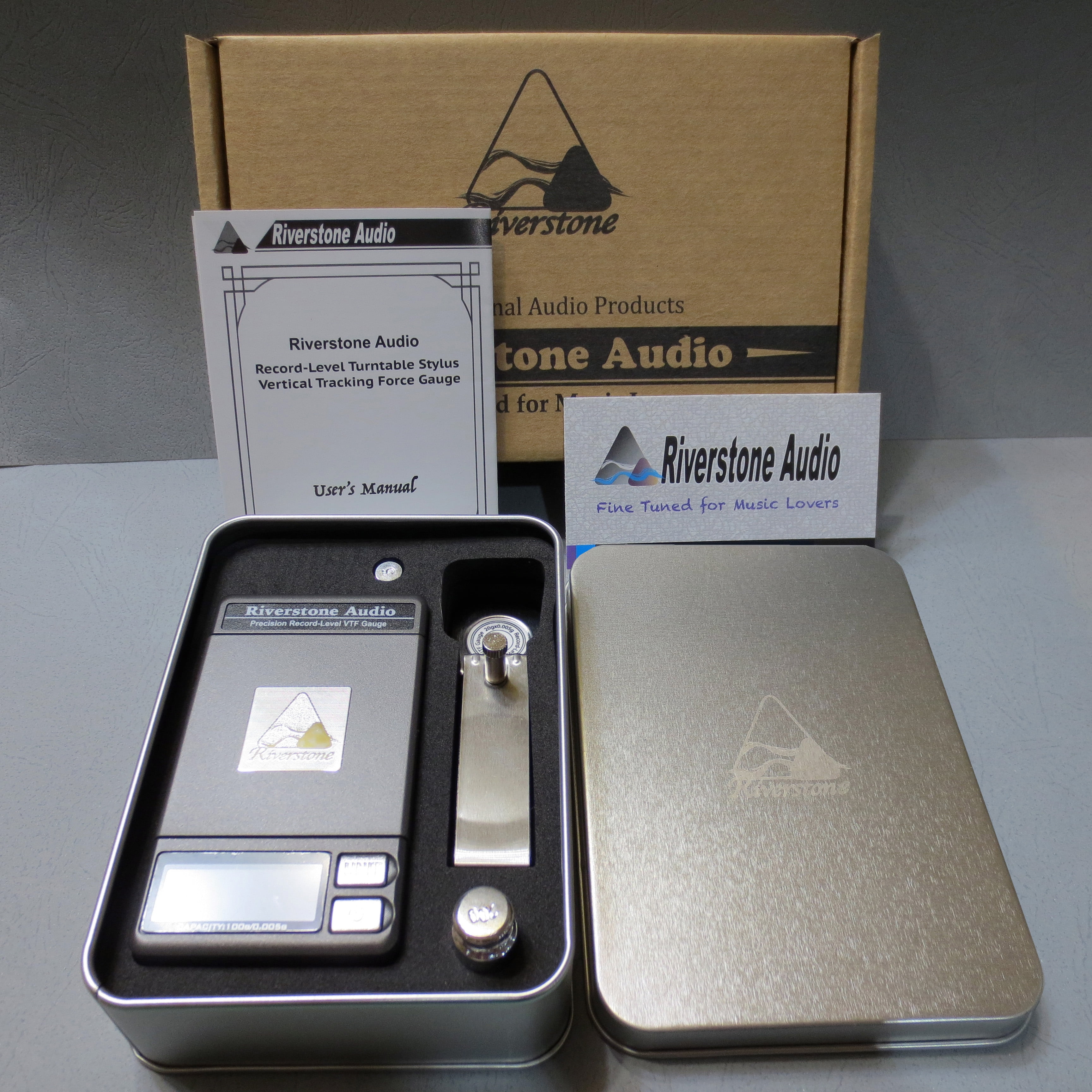 Record-Level Stylus VTF Tracking Force Pressure Gauge-Graphite Riverstone Audio